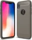 Apple iPhone XR Geborsteld TPU Hoesje Grijs afbeelding 1