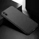 Apple iPhone XS Max Dun Mat Back Cover Hoesje Zwart afbeelding 2