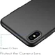 Apple iPhone XS Max Dun Mat Back Cover Hoesje Zwart afbeelding 5