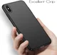 Apple iPhone XS Max Dun Mat Back Cover Hoesje Zwart afbeelding 7