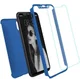 Apple iPhone XS Max Full Cover Hard Case met Tempered Glass Blauw afbeelding 1