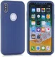 Apple iPhone XS Full Cover Hard Case met Tempered Glass Blauw afbeelding 3