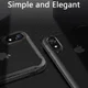 Apple iPhone XR Hybride Back Cover Hoesje Transparant Zwart afbeelding 4