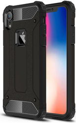 Apple IPhone XR Hoesje Shock Proof Hybride Back Cover Zwart afbeelding