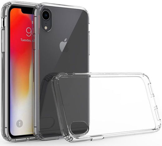 Apple iPhone XR Hoesje Armor Back Cover Transparant afbeelding 1