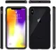Apple iPhone XS Max Hoesje Armor Back Cover Transparant Zwart afbeelding 5