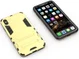 Apple iPhone XS Max Hybride Hoesje met Standaard Goud afbeelding 5