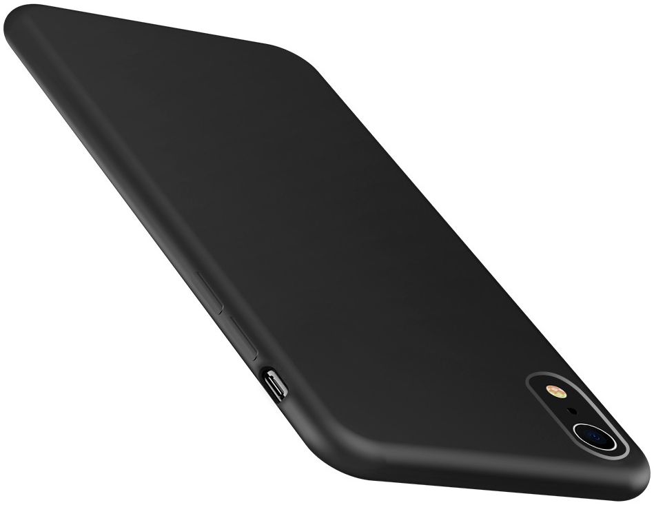 Apple iPhone XR Siliconen Hoesje Zwart afbeelding 13