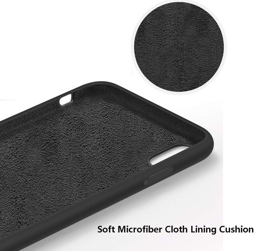 Apple iPhone XR Siliconen Hoesje Zwart afbeelding 10