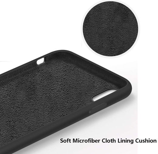 Apple iPhone XR Siliconen Hoesje Zwart afbeelding 10