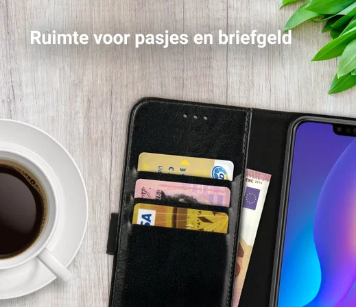 Rosso Element Huawei P Smart Plus Hoesje Book Cover Zwart afbeelding 9