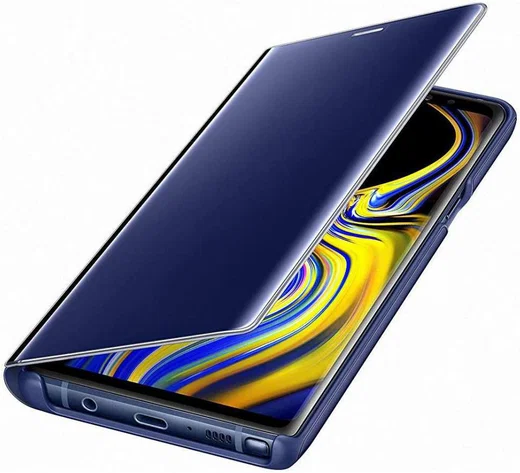 Samsung Galaxy Note 9 Clear View Flip Case Blauw afbeelding 1