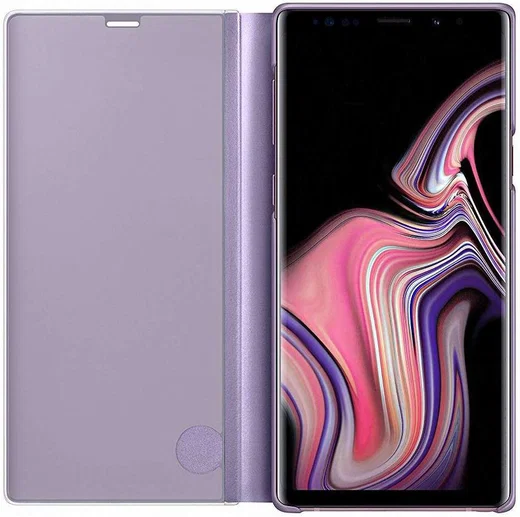 Samsung Galaxy Note 9 Clear View Flip Case Paars afbeelding 2