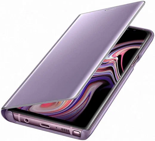 Samsung Galaxy Note 9 Clear View Flip Case Paars afbeelding 5