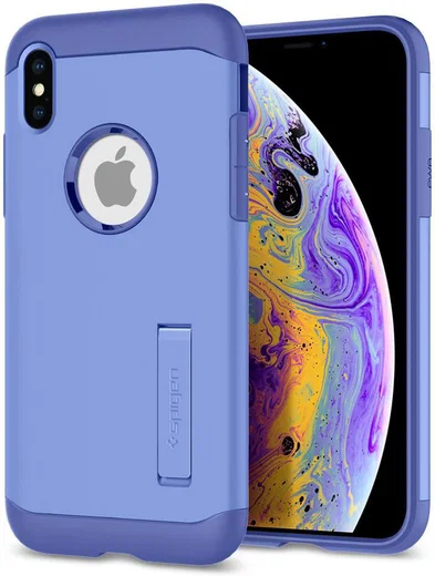 Spigen Slim Armor Apple iPhone XS Hoesje Violet afbeelding 1