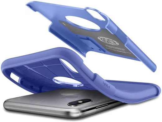 Spigen Slim Armor Apple iPhone XS Hoesje Violet afbeelding 4