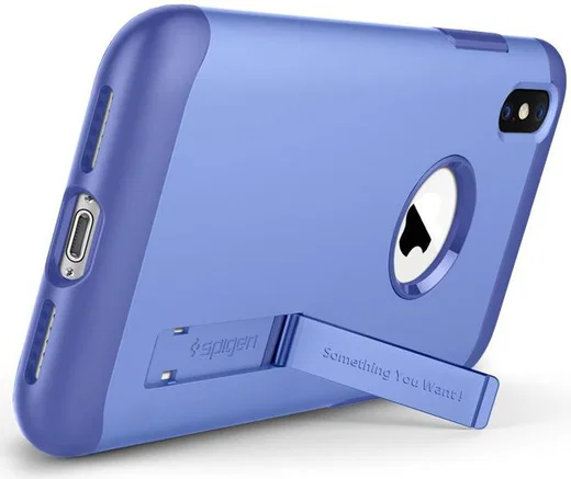 Spigen Slim Armor Apple iPhone XS Hoesje Violet afbeelding 6