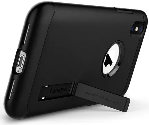 Spigen Slim Armor Apple iPhone XS Hoesje Black afbeelding 6