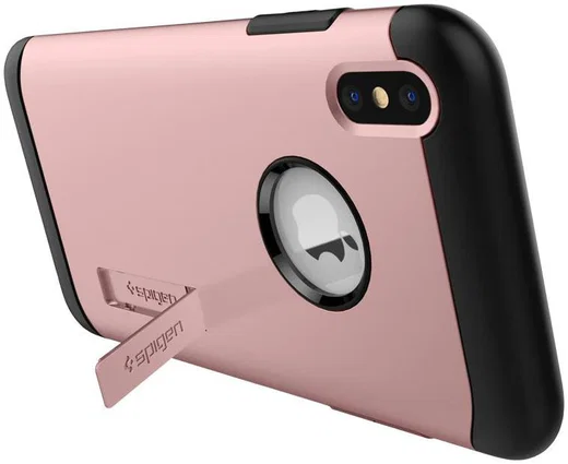 Spigen Slim Armor Apple iPhone XS Hoesje Rose Gold afbeelding 5