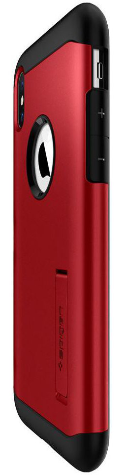 Spigen Slim Armor Apple iPhone XS Hoesje Merlot Red afbeelding 8