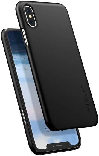 Spigen Thin Fit Case Apple iPhone XS Black afbeelding 2