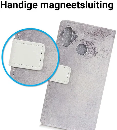 Huawei P Smart Plus Portemonnee Hoesje met Kat Print afbeelding 3