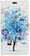 Huawei P Smart Plus Portemonnee Hoesje met Boom Print Blauw afbeelding 1