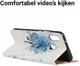 Huawei P Smart Plus Portemonnee Hoesje met Boom Print Blauw afbeelding 6