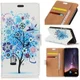 Huawei P Smart Plus Portemonnee Hoesje met Boom Print Blauw afbeelding 11