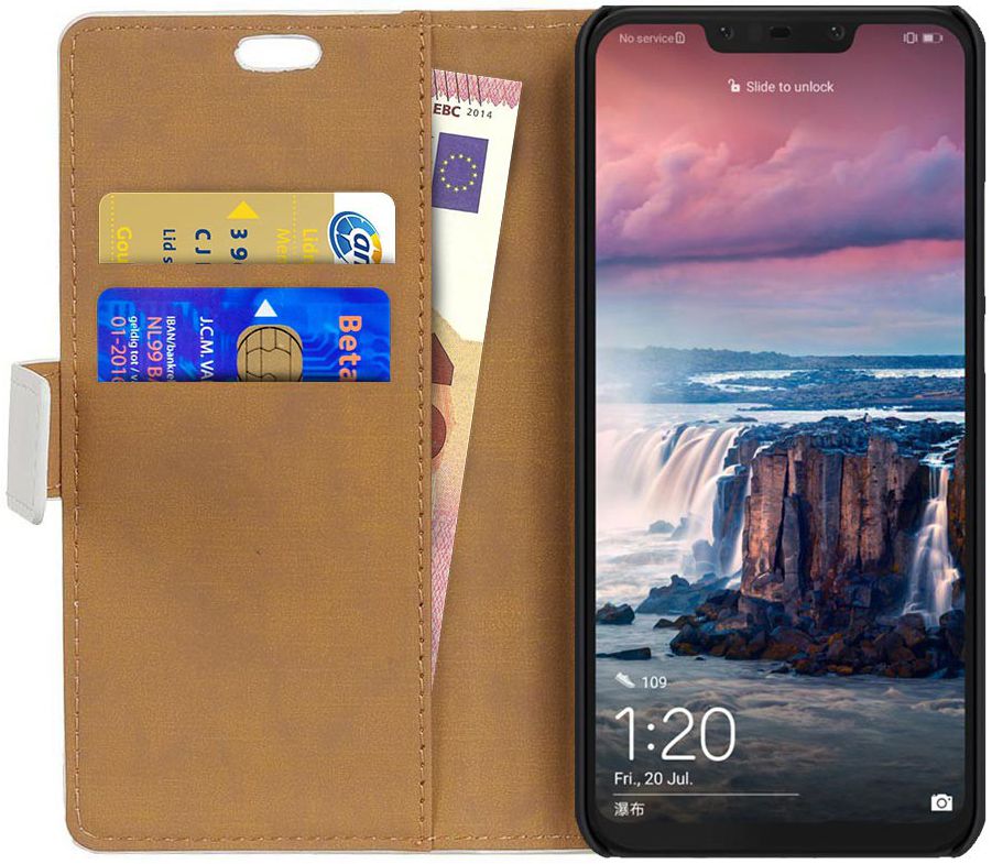 Huawei P Smart Plus Portemonnee Hoesje met Boom Print Groen afbeelding 2
