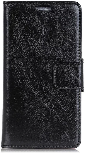 Huawei P Smart Plus Portemonnee Hoesje Echt Leer Zwart afbeelding 1
