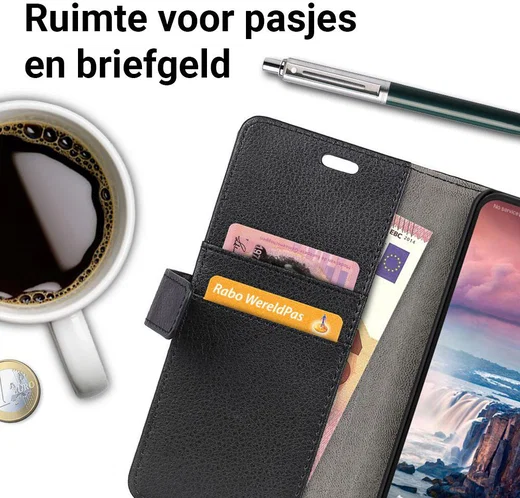 Huawei P Smart Plus Hoesje met Kaarthouder Zwart afbeelding 5