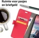 Huawei P Smart Plus Hoesje met Kaarthouder Rood afbeelding 3