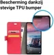Huawei P Smart Plus Hoesje met Kaarthouder Rood afbeelding 5