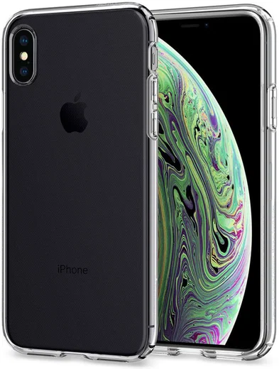 Spigen Liquid Crystal Apple iPhone XS Hoesje Clear afbeelding 2