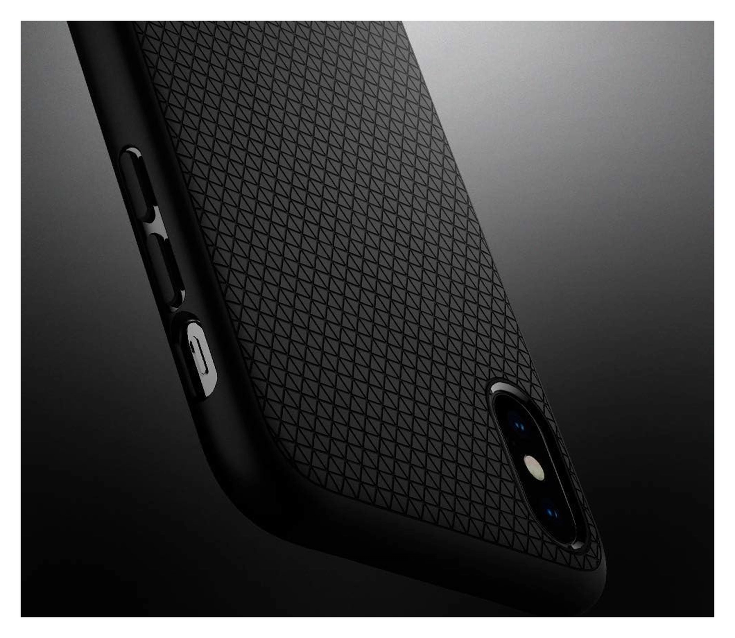 Spigen Liquid Air Apple iPhone XS Hoesje Back Cover Matte Zwart afbeelding 7