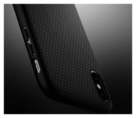 Spigen Liquid Air Apple iPhone XS Hoesje Back Cover Matte Zwart afbeelding 7