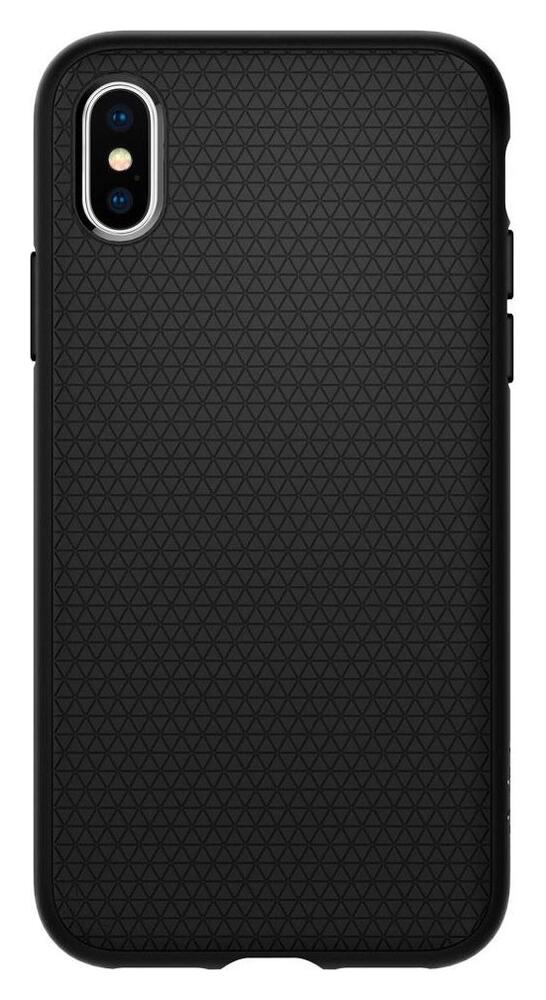 Spigen Liquid Air Apple iPhone XS Hoesje Back Cover Matte Zwart afbeelding 6