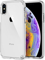 Spigen Ultra Hybrid  Case Apple iPhone XS Crystal Clear afbeelding