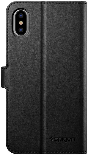 Spigen Wallet S Flip Case Apple iPhone XS Black afbeelding 9