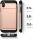 Spigen Slim Armor Card Holder Case Apple iPhone XS Hoesje Rose Gold afbeelding 9