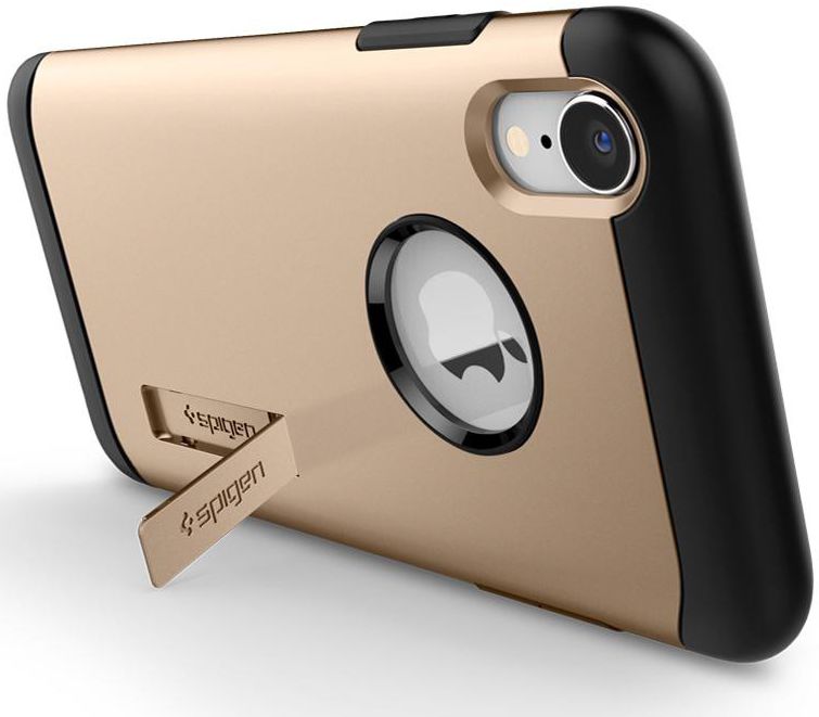 Spigen Slim Armor Hoesje Apple iPhone XR Champagne Gold afbeelding 4