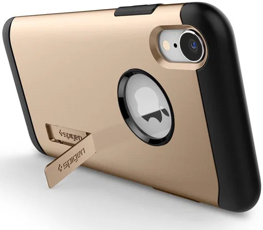 Spigen Slim Armor Hoesje Apple iPhone XR Champagne Gold afbeelding 4