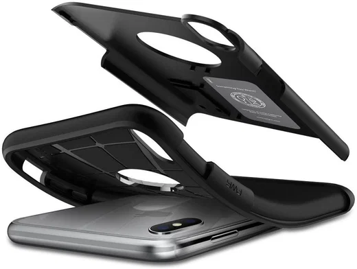 Spigen Slim Armor Hoesje Apple iPhone XR Zwart afbeelding 3