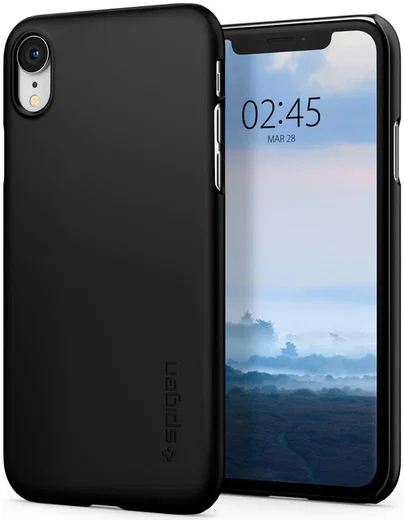 Spigen Thin Fit Case Apple iPhone XR Black afbeelding 1