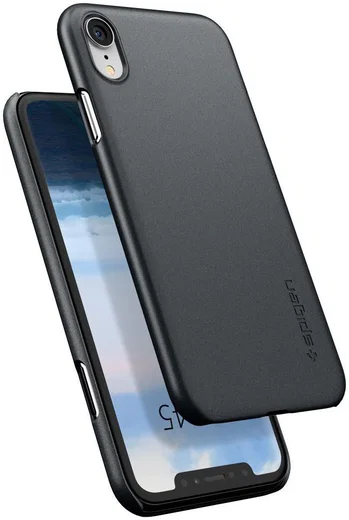 Spigen Thin Fit Case Apple iPhone XR Graphite Grey afbeelding 2