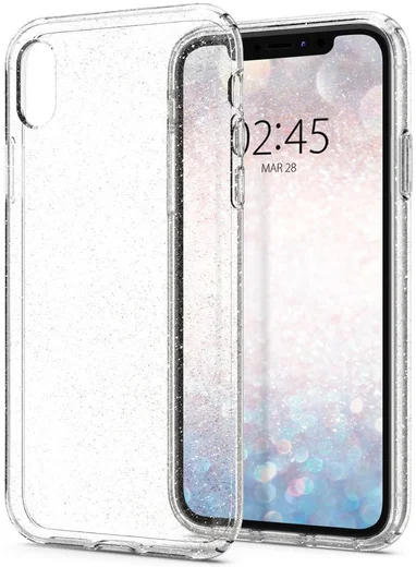 Spigen Liquid Crystal Apple iPhone XR Hoesje Crystal Glitter Quartz afbeelding 1