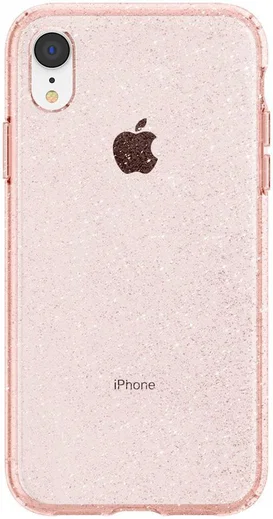 Spigen Liquid Crystal Apple iPhone XR Hoesje Crystal Glitter Rose afbeelding 4