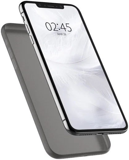 Spigen Air Skin Case Apple iPhone XR Zwart afbeelding 2