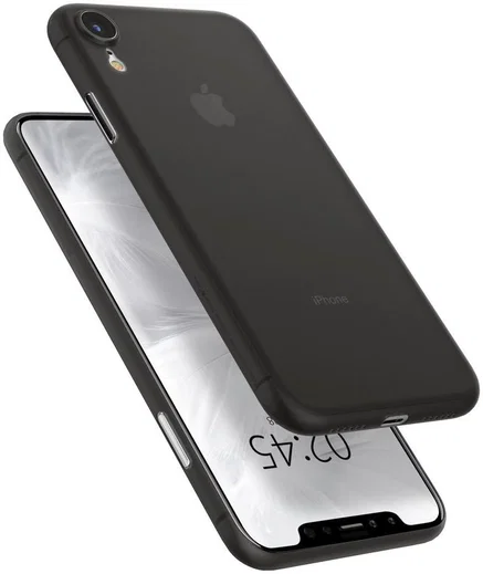 Spigen Air Skin Case Apple iPhone XR Zwart afbeelding 3